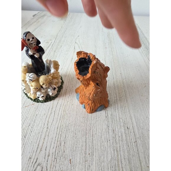 Grim reaper bobblehead village skull tree vintage people accessory grim reaper - Picture 4 of 10